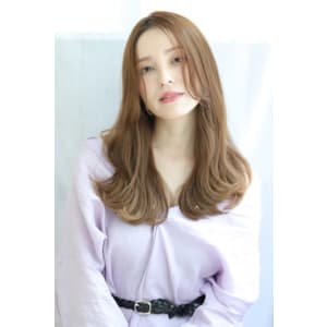 [lagoon長浜里香]くせ毛風ゆるふわ小顔セミディ
