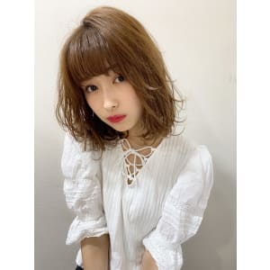 【重山】外ハネ小顔バング柔らかなボブ♪