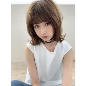 大人かわいいブランジュ 束感ボブ