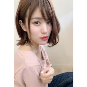 束感ひし形ボブディ ブランジュダブルバング アフロート添田