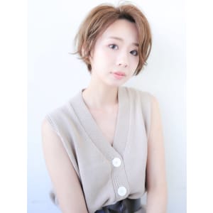 ハイライト×ハンサムショート