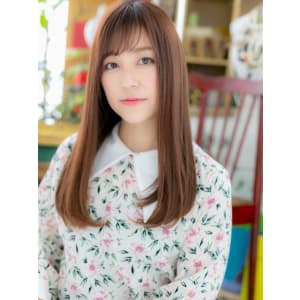 ウルツヤ☆大人かわいい3Dカラー小顔ロング　簡単スタイリング