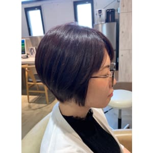 秋髪◎ダークヴァイオレットブラウン