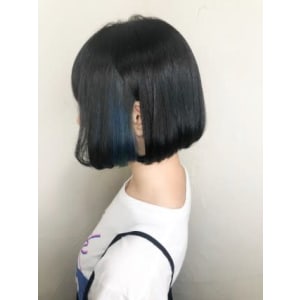 【reir下北沢】*インナーカラー+ネイビー×エッジボブ*