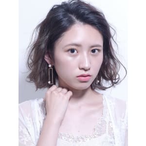 ラフなパーマおしゃれボブ