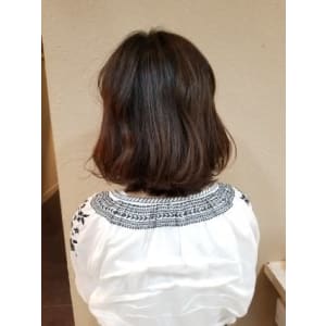 内巻きボブ×ストレッチトリートメント