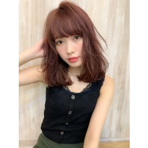 【重山】小顔ワンカールひし形セミディ♪