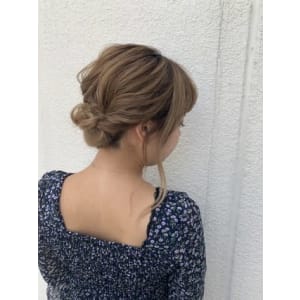 結婚式パーティー大人可愛いヘアセット池袋