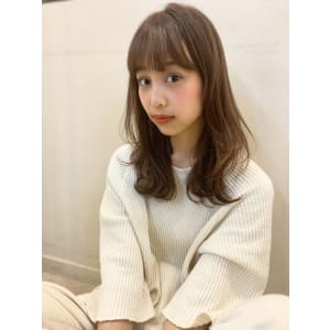 【山田】ラフウェーブ外ハネセミディy70