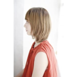 厚め前髪のワンカールスタイル