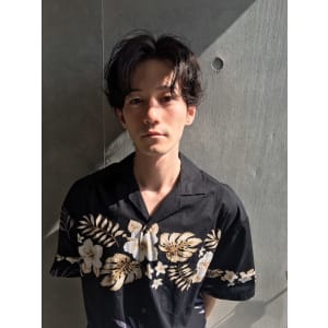 ほつれカジュアルセンターパート