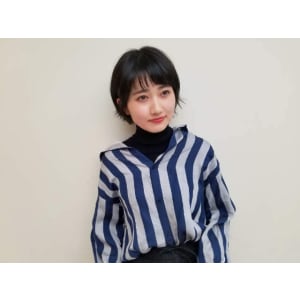 黒髪ショート☆パーマ