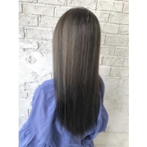 グレージュ_グラデーションカラー_伸ばしかけ【池袋】1002
