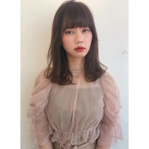 透明感シアーベージュ セミディ【K_33】