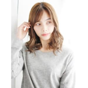 セミウエットのゆるミックスカール