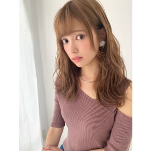 【山田】小顔無造作ヘルシーレイヤーゆるふわウェーブy74