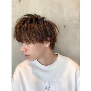 マッシュ×スパイラルパーマ