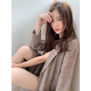 アフロート添田】艶っぽブランジュ デジタルパーマロング