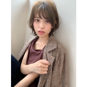 アフロート添田】大人かわいい小顔ショートボブ艶感ブランジュ