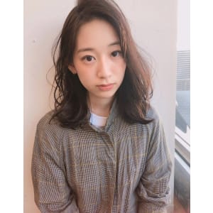 大人ロブ 秋髪 パーマ【y－５１８】