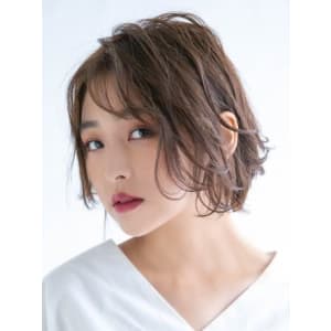 くせ毛風ゆるふわボブ - HAIR & MAKE EARTH 常盤平店【ヘアメイクアース トキワダイラテン】掲載中