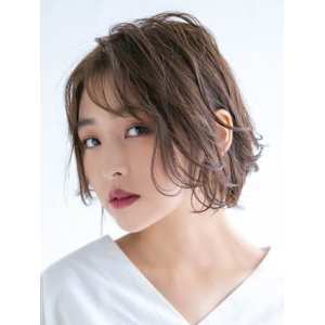 くせ毛風ゆるふわボブ