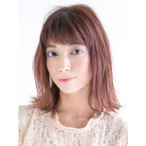 クセ毛風外ハネセミディ - HAIR & MAKE EARTH 錦糸町店【ヘアメイクアース キンシチョウテン】掲載中