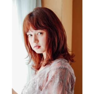 くせ毛風ミディアム