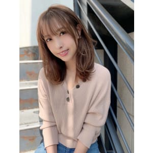 【重山】小顔耳掛けカールセミロング♪