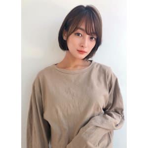 小顔シースルーバング ミニボブ【K_41】
