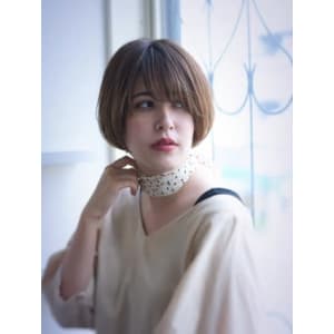 大人かわいいワンサイドショートボブ 恵比寿