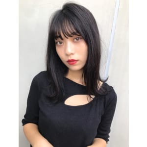 暗髪シースルーバング【T49】