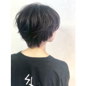 Lia&清水大誠 ラベンダーアッシュショートウルフ