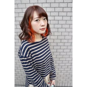 Lia&汐見悠佑 インパクトインナーカラー