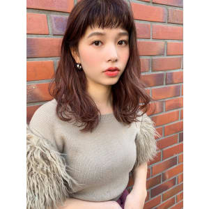 【山田】ショートバングニュアンスパーマブランジュy79