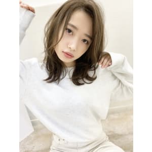 アフロート添田】ひし形ブランジュセミディ束感デジタルパーマ	