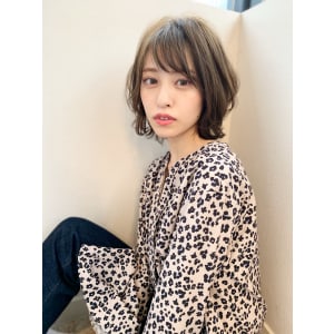 添田】ブランジュダブルバングのデジタルパーマショート