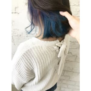 インナーカラーインナーカラーブルーボブデザインカラー4037 - prize 池袋【プライズ】池袋西口店【プライズ イケブクロ イケブクロニシグチテン】掲載中