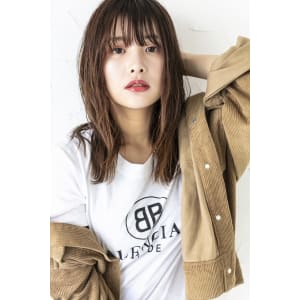 グラデーションカラーナチュラルブラウンベージュカラー外国人風