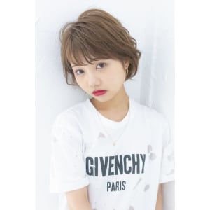 ショートヘアショートボブパーマダブルバング大人かわいい