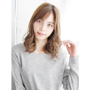セミウエットのゆるミックスカール