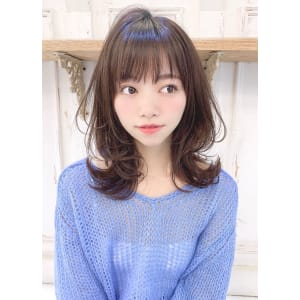 くびレイヤーのひし形ヘア【H-748】