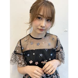 お呼ばれヘア 編みおろしアレンジM327
