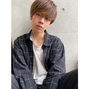 小顔毛流れナチュラルマッシュ