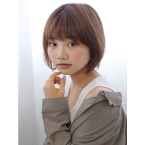 イルミナ艶カラー×ふんわり似合わせボブ/marche田嶋