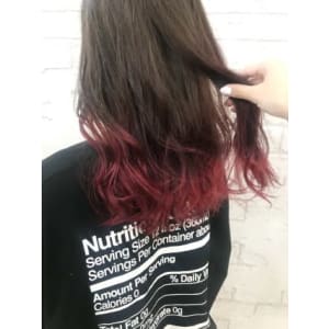 グラデーション裾カラーダブルカラーカラーバター20代4044