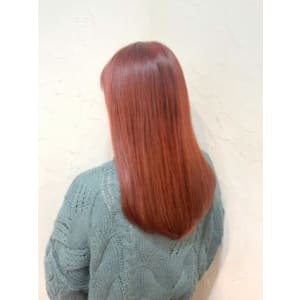【reir下北沢】*ナチュラルストレート+コーラルブランジュ
