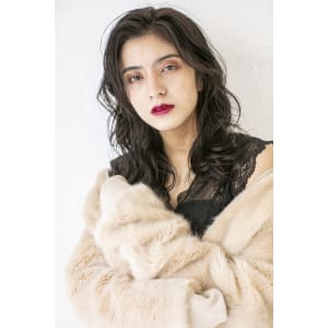 ダークアッシュ暗髪ハイライトブリーチカラーボブ10代20代