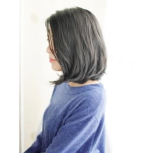 かきあげ前髪の大人カール