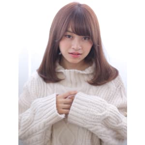 ナチュラルストレートアッシュ×ベージュ